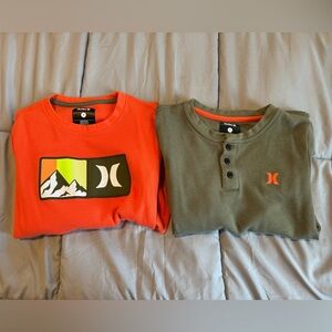 Boys HURLEY thermal shirts